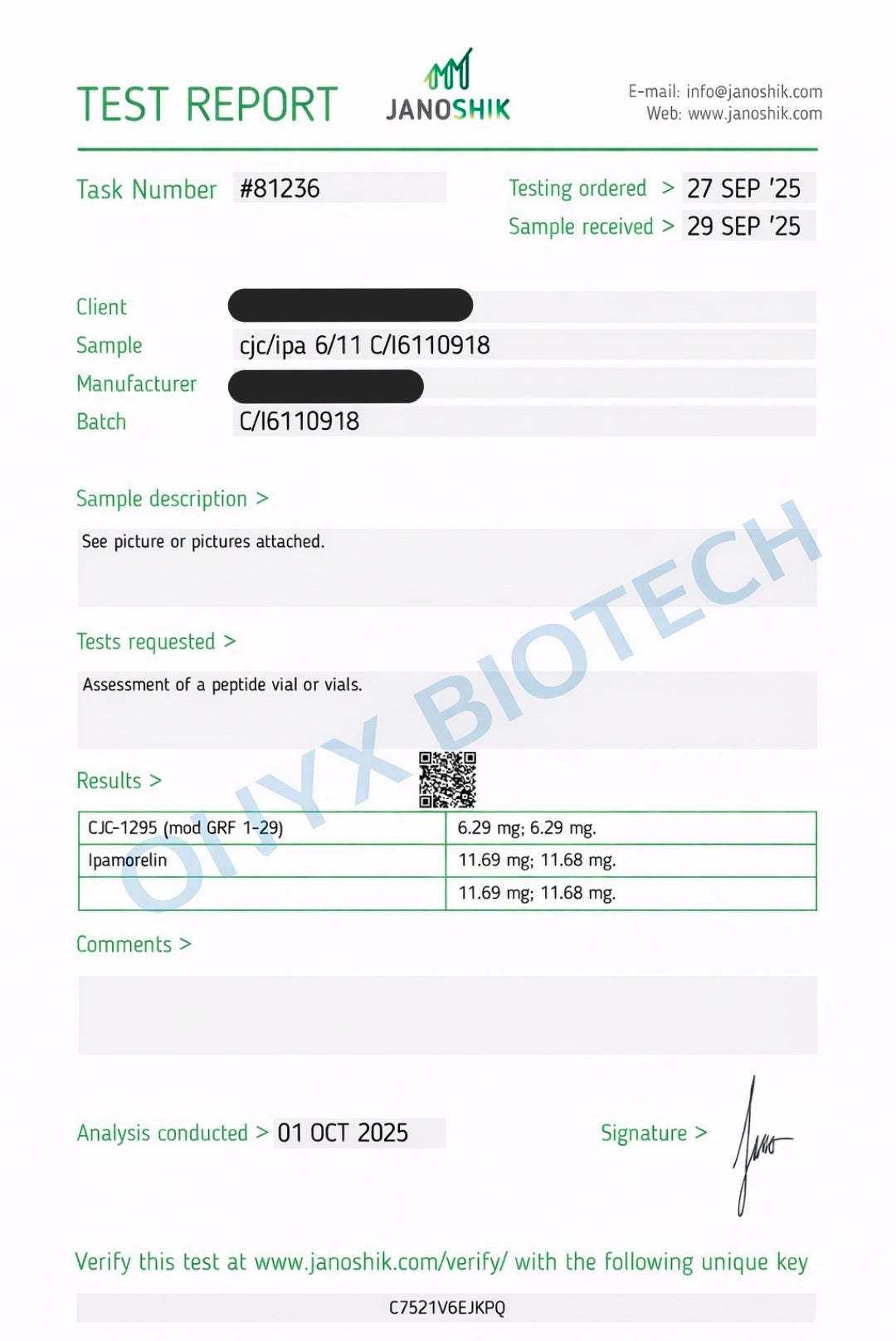 CJC-1295 + Ipamorelin 5mg/5mg (Without DAC)
