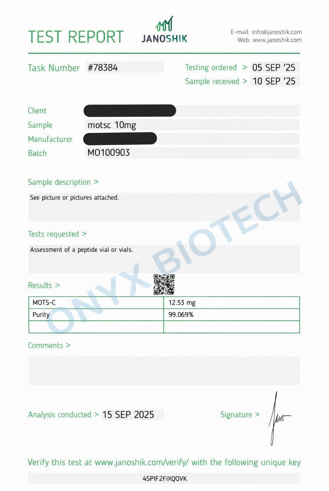MOTS-c 10mg